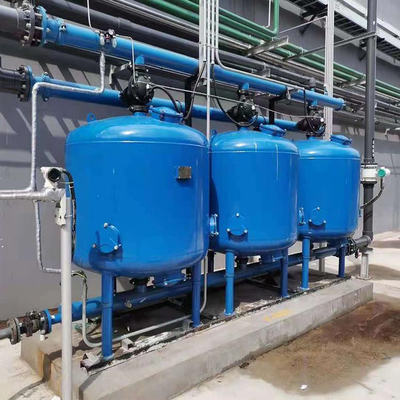 Food Beverage Industry Filtration System 10000l/H Quartz Sand / Manganese Filter Remove Particles Bacteria
