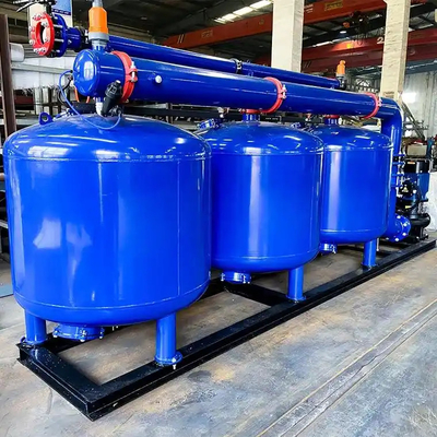Food Beverage Industry Filtration System 10000l/H Quartz Sand / Manganese Filter Remove Particles Bacteria