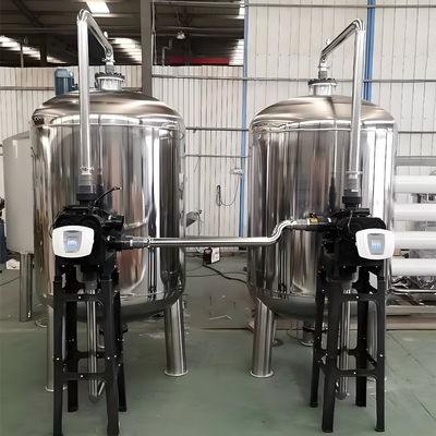 Fully Automatic Water Softener Plant Manufacturers Stainless Steel Carbon Steel  Dual Tank Equipment